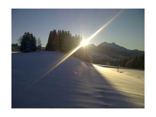Winterimpression Biohof Haus Wieser Abtrenau