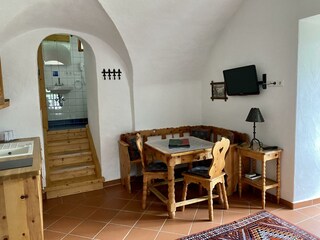 Doppelzimmer mit kleiner Küchenzeile