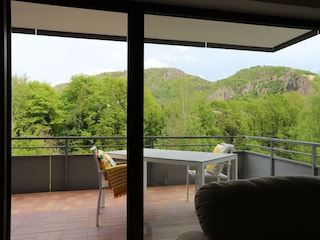 Ausblick Wohnzimmer / Terrasse