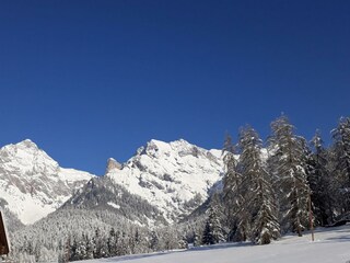 Ausblick zum steinernen Meer im Winter