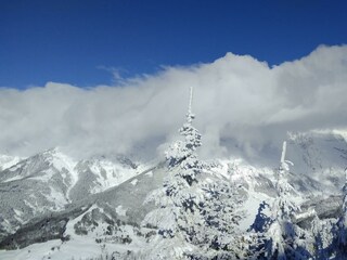 tief verschneiter Blick