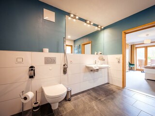 downstairs wetroom view to bedroom