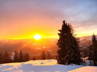 Sonnenuntergang im Winter