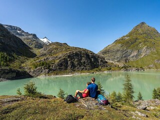 Rast am Margaritzen-See / Grossglockner