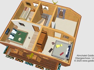 3D-Visualisierung Obergeschoss