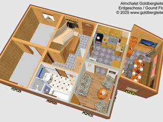 3D-Visualisierung Erdgeschoss