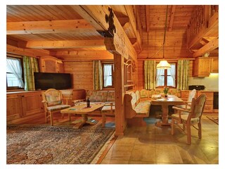 Küche und Wohnbereich