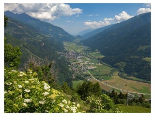 Blick über Obervellach und das Mölltal