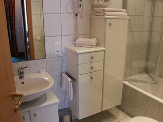 Badezimmer Dolomitenblick