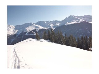 Ski-tour auf den Berg