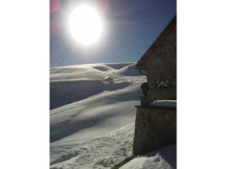 Fridrichshafner Hütte  bei einer Schitour