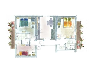 Grundriss Appartement Alpenrose