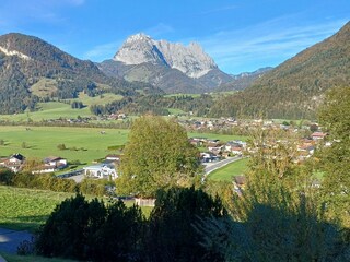 Aussicht vom Balkon Mühlreithof Kirchdorf in Tirol