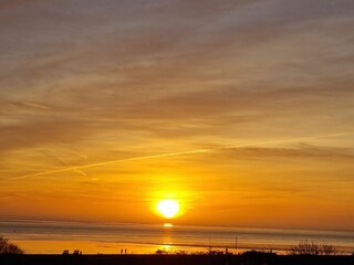Sonnenuntergang vom Balkon
