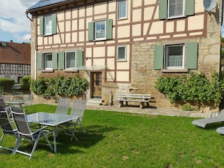 Garten hinter dem Ferienhaus