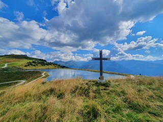 20 Gipfelkreuz an unserem hausberg