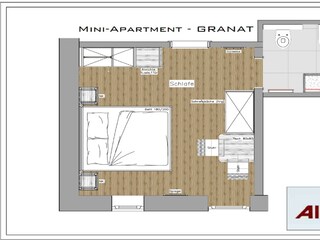 Miniapartment Granat