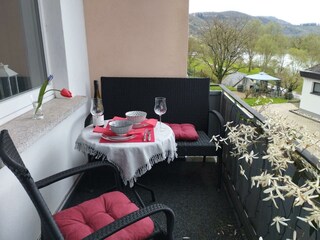 Balkon der Ferienwohnung im 1. OG