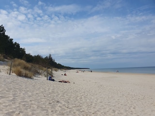 Der Strand von Grzybowo, Blick in Richtung Dzwirzyno