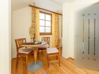 Essbereich im Appartement Lärche 1