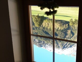 Blick aus dem Stiegenhausfenster