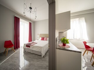 Schlafzimmer und Küche