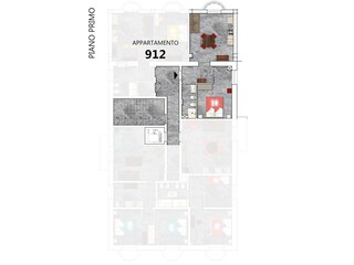 Grundriss der Wohnung