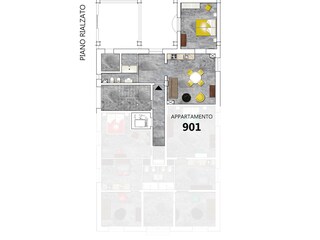 Grundriss der Wohnung