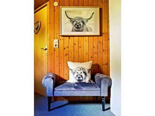 Hausgang mit Ochsen oben