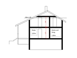 Hauseingang  und Küche