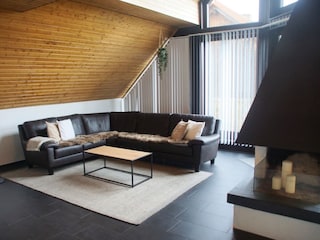 Gemütliche Sitzecke im Wohnzimmer