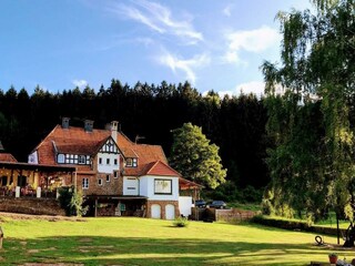 Gartenansicht des Hof Grindelborn