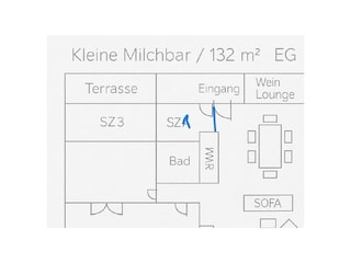 Grundriss Kleine Milchbar