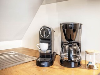 Küche Filterkaffeemaschine und Nespressokapselmaschine