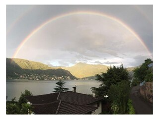 Beautiful rainbow/view from the terrace