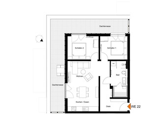 Ferienwohnung Tossens Grundriss 21
