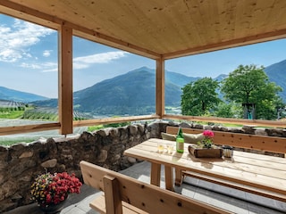 Terrasse Hof Chalet Olte Mühle