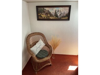 Sitzecke im Schlafzimmer