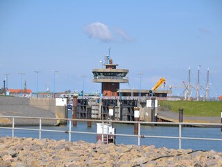 Schleuseneinfahrt vom Büsumer Hafen