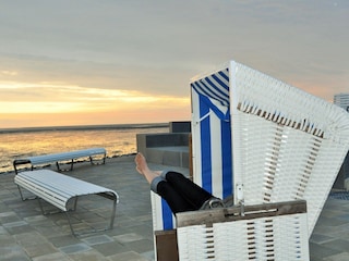 Blick aus dem Strandkorb