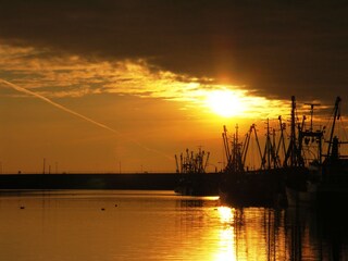 Abendrot Büsumer Hafen
