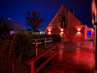 Terrasse bei Nacht