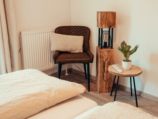 Sitzecke im Schlafzimmer