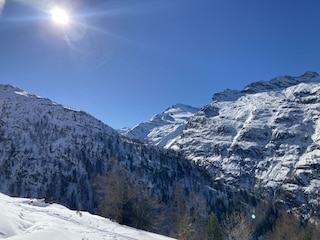 Saas-Almagell - Aussicht Skipiste