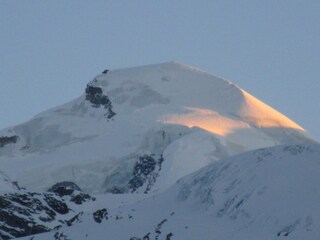 Untergehende Sonne am Allalinhorn