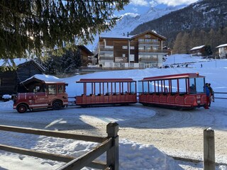 Skibus direkt vor der Haustür