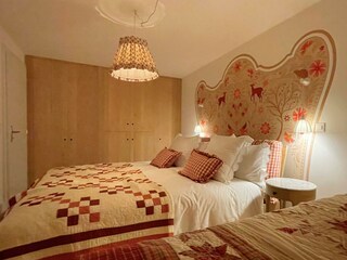 swiss ski chalet saas fee bed2