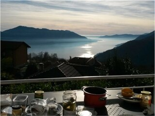Frühstück über dem Lago Maggiore