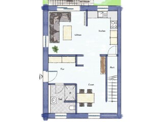Vakantiehuis Greetsiel Grondplan 18