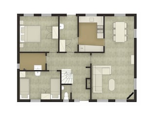 Vakantiehuis Heeg Grondplan 26